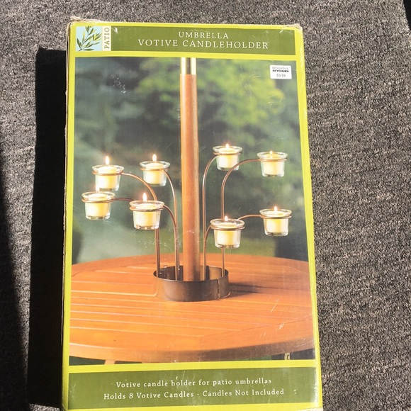 Bed Bath & Beyond Accents Votive Candleholder For Patio Umbrella